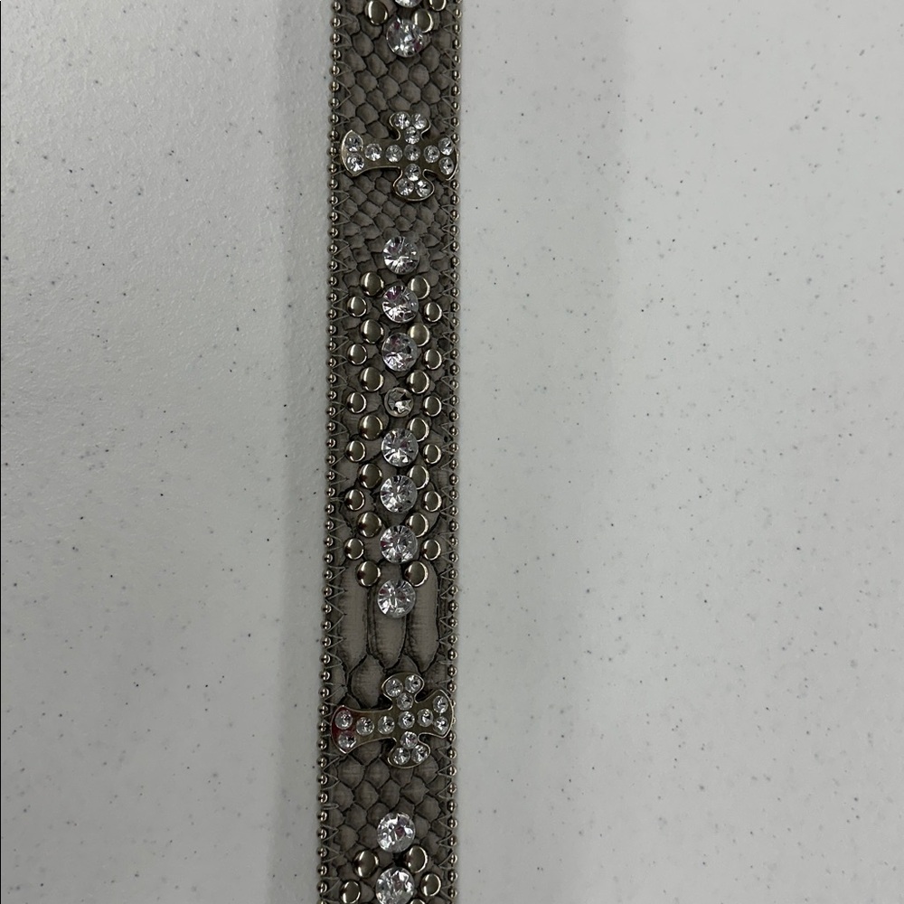 Silver Rhinestone Buckle Belt - Picture 4 of 9